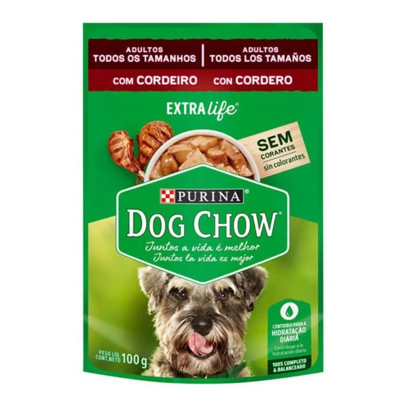 Sachet Dog Chow Adulto Cordero 15 Un. Stgo.