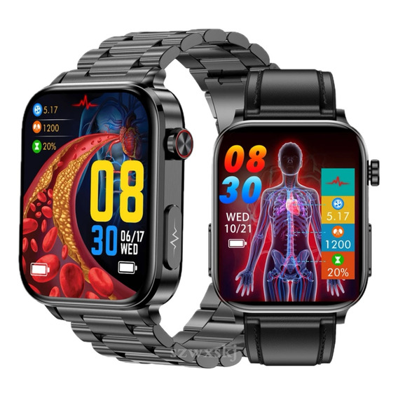 Smartwatch Salud Precisa Glucosa Ecg Llamadas Alarma Salud