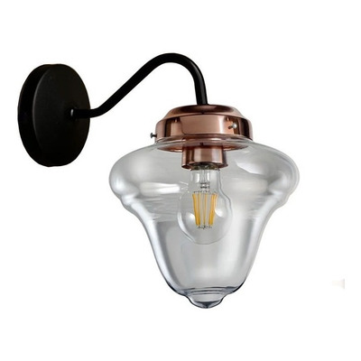 Aplique Rosario Transparente Cobre Apto Led Deco Vintage 