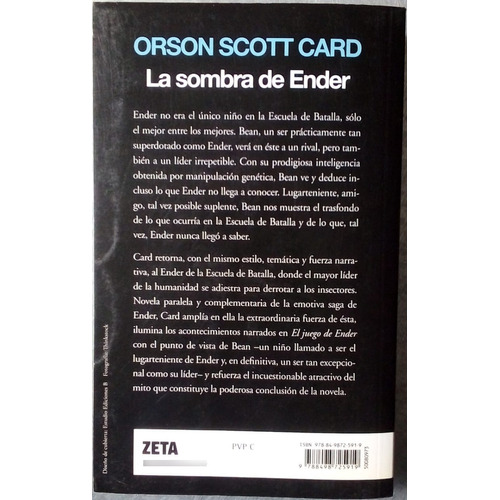 La Sombra De Ender. Orson Scott Card. Edit. B