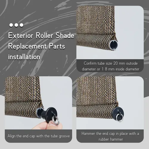 Replacement Parts Roller Shade Hardware Bungee Kit And End C