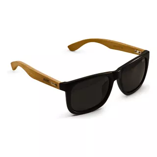 Óculos De Sol Quadrado Masculino Brk Polarizado Bambu Verão