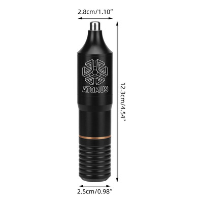 Atomus 10200rmp Bolígrafo Negro De Tatuaje