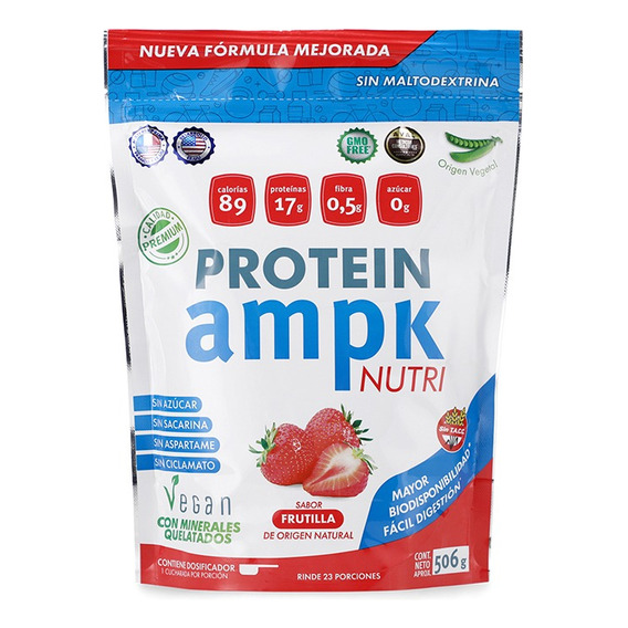 Ampk Protein Suplemento Dietario Proteina Vegana Frutilla