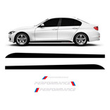 Faixa Lateral Performance Bmw Black Piano + Adesivo Traseiro