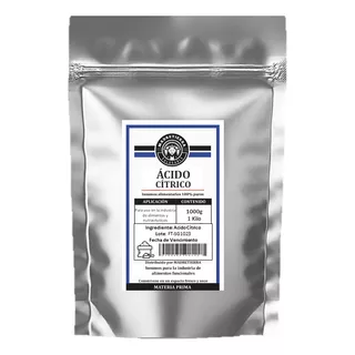 Acido Cítrico En Polvo X1000g (1 Kilo) Gr - g a $20