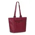 Cartera Bolso Las Oreiro Mujer 100% Cuero Pu Liviana 18961 Bordó