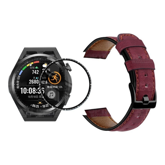 Screen Nano+ Pulso De Cuero Para Smartwatch Huawei Gt Runner