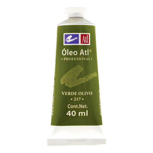 Oleo Atl T-14 Tubo De 40 Ml Color A Escoger Pintura Color 217 Verde Olivo