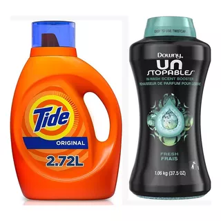 Detergente Líquido Tide Original 2.72 Lts + Downy Perlas 1kg