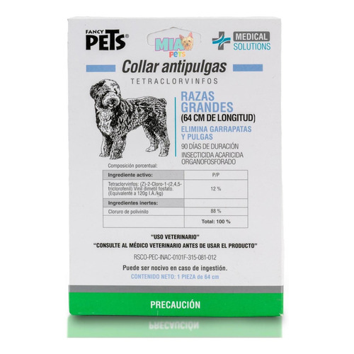 Ms-collar Antipulgas P/ Perro Grande Fl3604