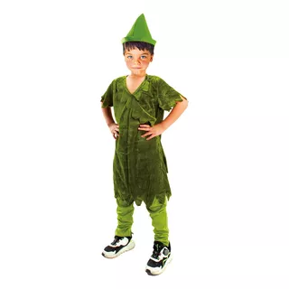 Traje Disfraz Peter Pan Niños Infantil Cuentos 