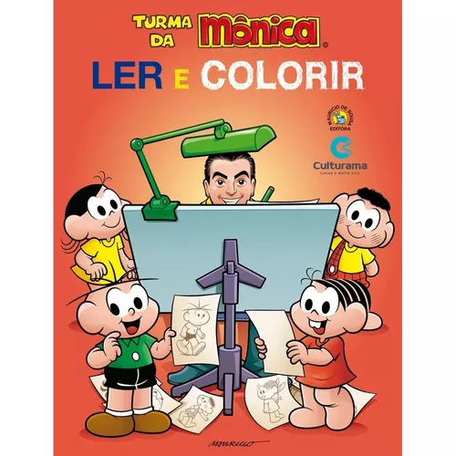 Coleção Livros Infantis Colorir Turma Da Mônica Grande C/6un