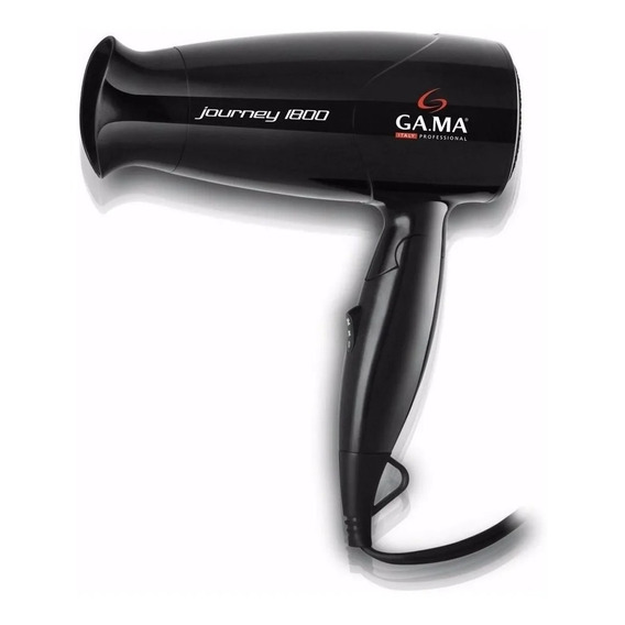 Gama Italy Secador De Pelo Journey 1800 Negro Plegable