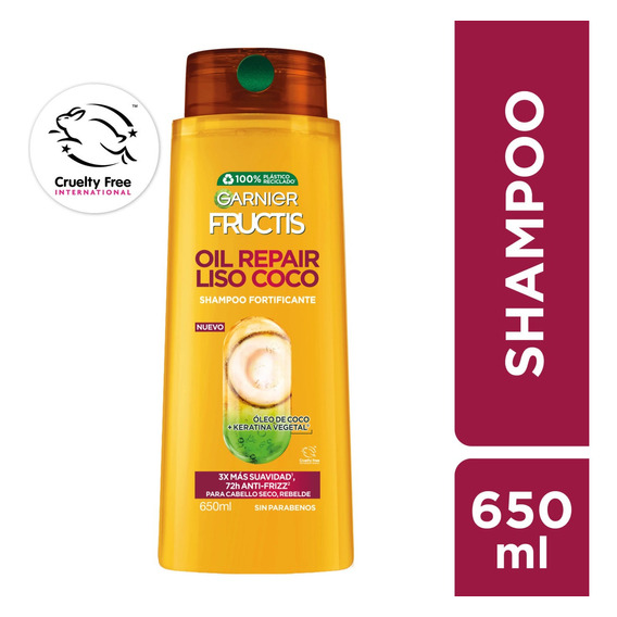 Shampoo Garnier Fructis Oil Repair Liso Coco 650ml