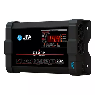 Fonte Carregador Jfa 70a Bivolt Com Medidor Cca