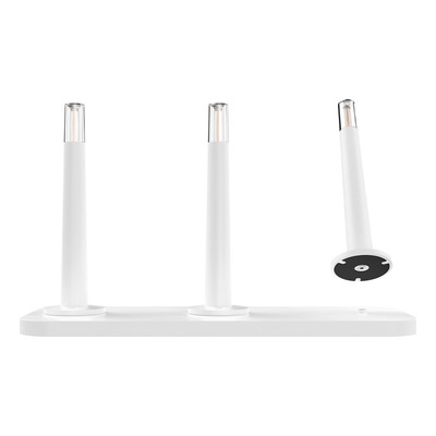 Kit X3 Velador De Mesa Candle + Base De Carga Blanco Mc