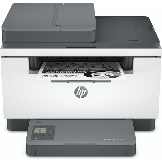 Impresora Multifunción Hp Laserjet M236sdw Duplex Wifi Color Blanco/gris