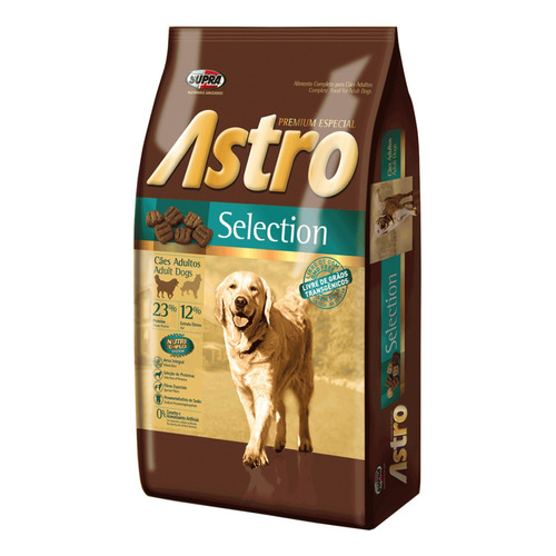 Alimento Astro Selection para perro adulto todos los tamaños sabor mix en bolsa de 15kg