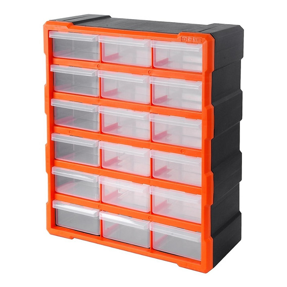 Caja Organizador Tactix Plast 47,5x38,5x16,2 Cm 18 Cajas