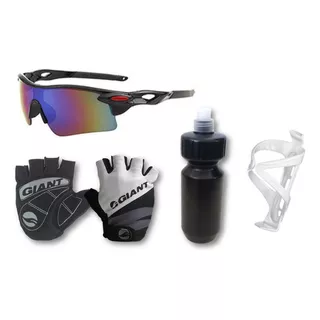 Kit  Botella+ Anteojo + Guante. Running Bici Aire Libre