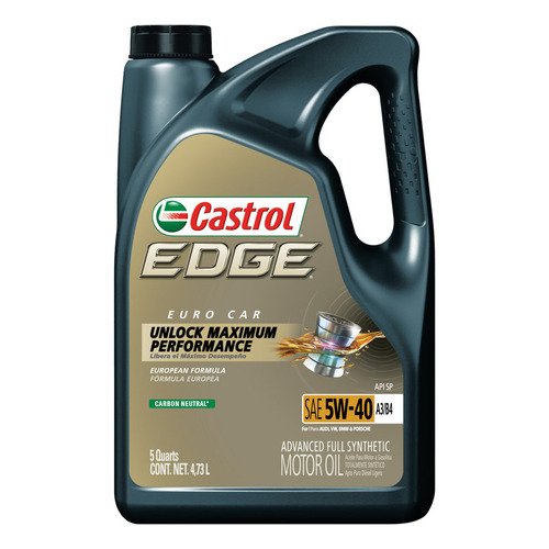 Aceite Castrol Edge 5w 40 A3/b4 Lubricante Sintetico 4,73l