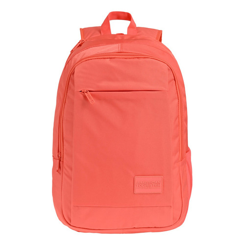 Mochila American Tourister Bridge 2at Color Coral claro Diseño de la tela Liso