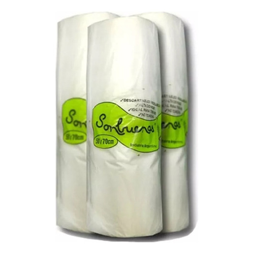 Bobina Bolsa Arranque Polietileno 50x70 X6 Rollos 9kg