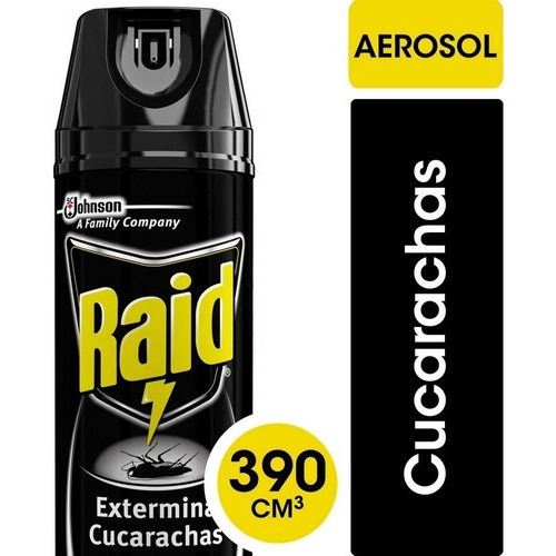 Raid Exterminador Para Cucarachas Aerosol 390ml