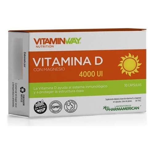 Vitamina D X 30 Cáps Vitamin Way Sabor Neutro