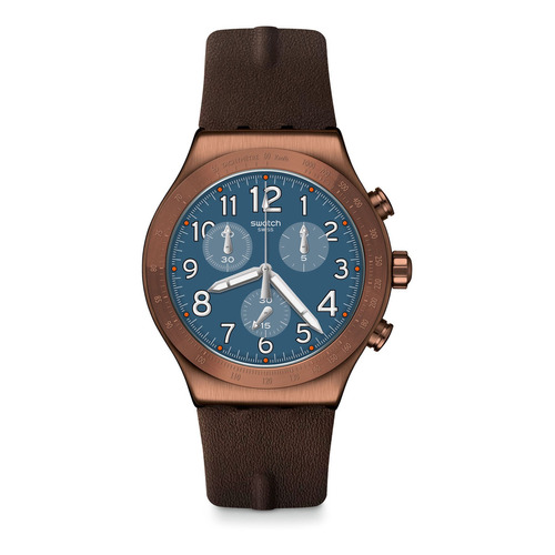 Reloj pulsera Swatch IRONY VINTAGE BACK TO COPPER, para hombre color