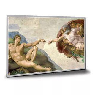 Pôster Pìntura Famosa Michelangelo Pôsteres Placa 60x42cm F