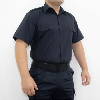 Camisa Policial Manga Corta Batista Prov Hombre Envío Gratis