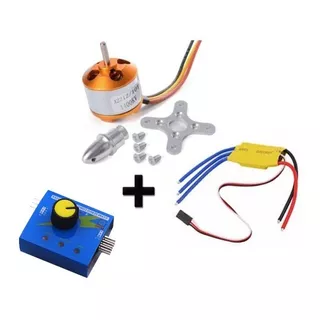 Motor Brushless 1400kv A2212 + Control Velocidad 30a + Regul