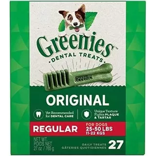 Premios Para Perro Greenies Apoyo Dental Y Aliento 27 Snaks