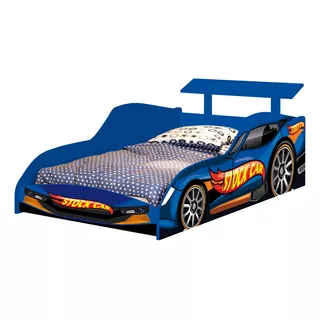 Cama De Solteiro Carro Stock Car Azul 