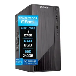 Computador Fácil Intel I5 12400 12ª 8gb Ddr4 Ssd 240gb no Mercado Livre com oferta e cupom de desconto