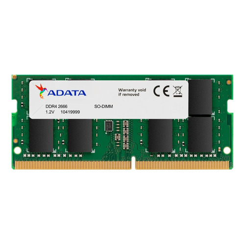 Memoria RAM Premier gamer color verde  4GB 1 Adata AD4S26664G19-SGN