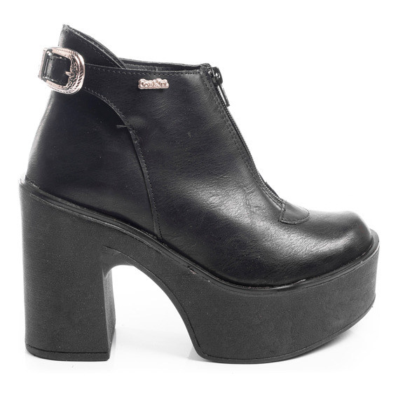 Zapatos Borcegos Botas  Mujer Botitas Plataformas Cuero 