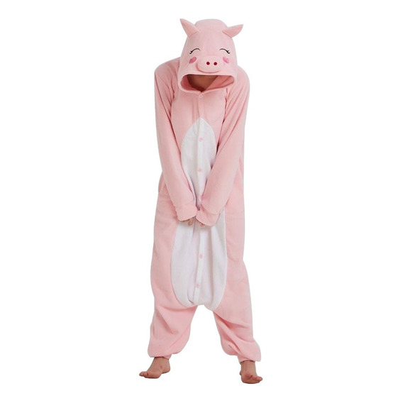 Pijama Kigurumi Entero Cerdito Chanchito Infantil Adultos Ax