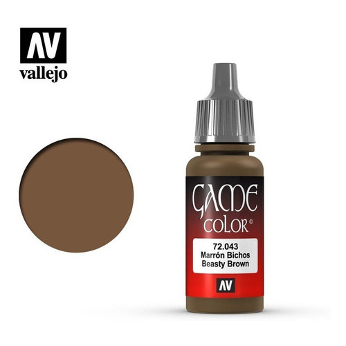 Game Color 17ml.043-marron Bichos Color 72043 MARRÓN BICHOS-BEASTY BROWN