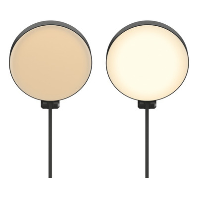 Lampara Velador Juno Negro Led Carga Celular Dimerizable Mc