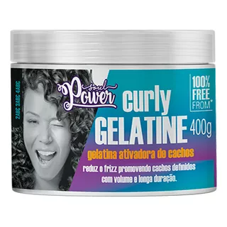 Gelatina Ativadora De Cachos Curly Gelatine 400g Soul Power