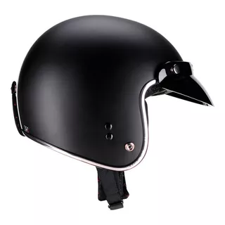 Capacete Aberto Bieffe B45 Classic Preto Fosco Custom Tamanho Do Capacete 56