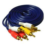 Cable Audio Y Video 3 Rca A 3 Rca 3 Mts