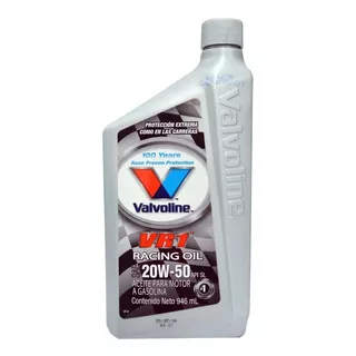 Aceite Valvoline Vr1 Racing 20w50 Mx 12/1 (.946 L)