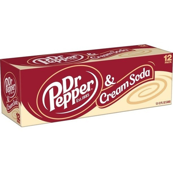 Refresco Dr Pepper Cream Soda 12 Pack 355ml Importado