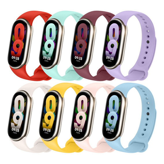 8 Correa Mica Cristal Para Xiaomi Mi Watch Band 8 Extensible