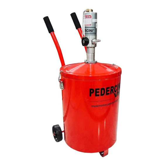 Grasera Engrasadora Neumatica 20kg Con Carro Pedercini