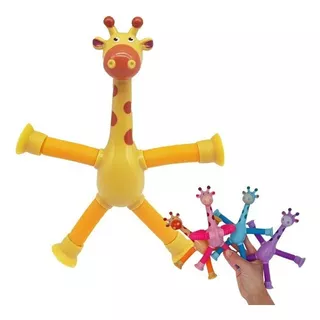 Girafa Girafinha Divertida Melman Brinquedo Infantil Criança Cor Amarelo